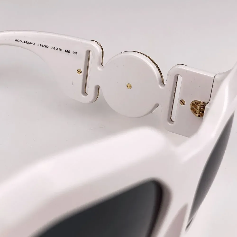 NEW Versace VE4424U 314/87 MAXI MEDUSA BIGGIE White Gray Square Women Sunglasses
